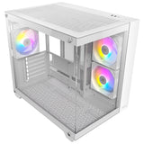 Antec cx800 argb midi tårnhus (hvid | 2x usb-a | hærdet glas)