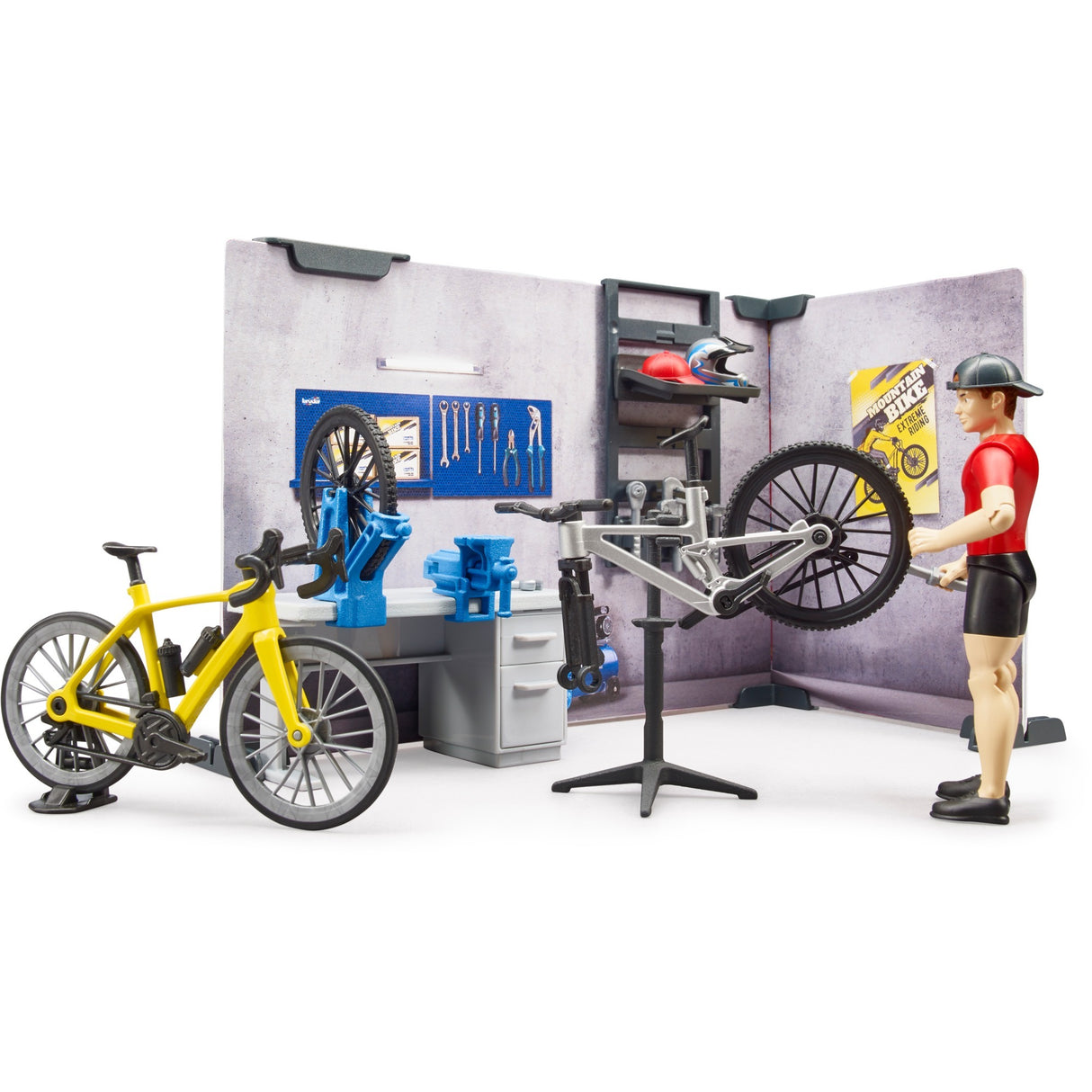 Bruder bworld cykelbutik legefigur (63120)