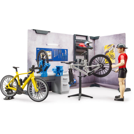 Bruder bworld cykelbutik legefigur (63120)