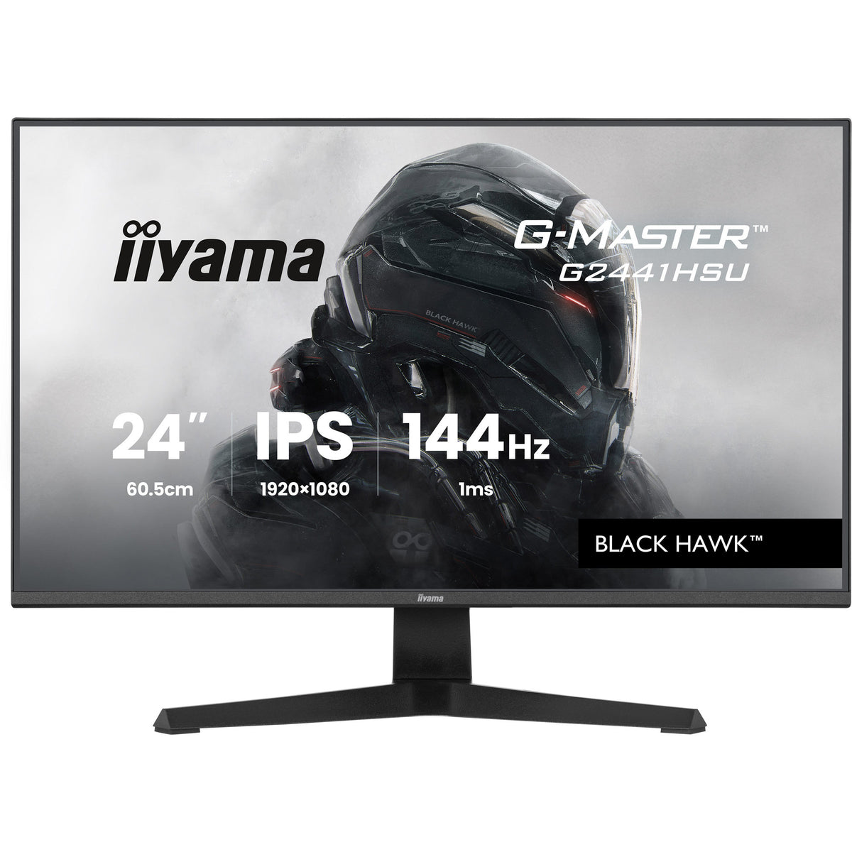 Iiyama G-Master Black Hawk G2441HSU-B1 23.8 gaming-skærm (sort, HDMI, DisplayPort, 2x USB-A, USB-B, 144 Hz)