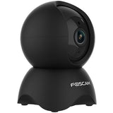 Foscam x5 WiFi-kamera med AI persondetektion (sort, 5 MP)