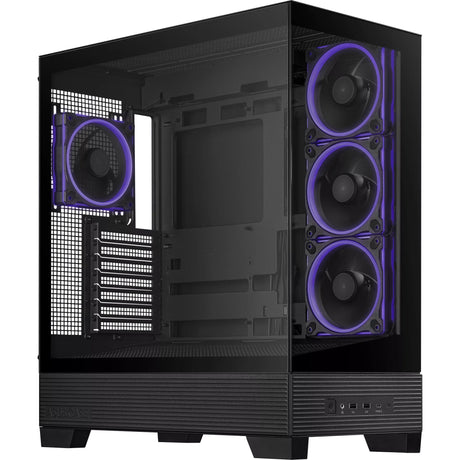 Asus a31 plus midi tårnhus (sort | 2x USB-A | 2x USB-C | hærdet glas)