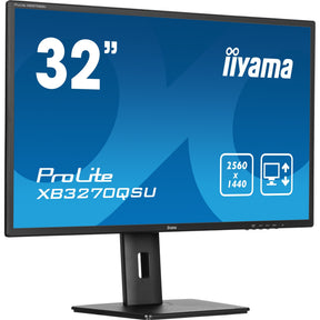 Iiyama prolite xb3270qsu-b1 31.5 skærm (sort, HDMI, skærmport, 3x USB-A, USB-B)