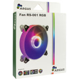 Inter-tech argus rs-061 rgb kabinet blæser (120 x 120 x 25 mm, pwm)