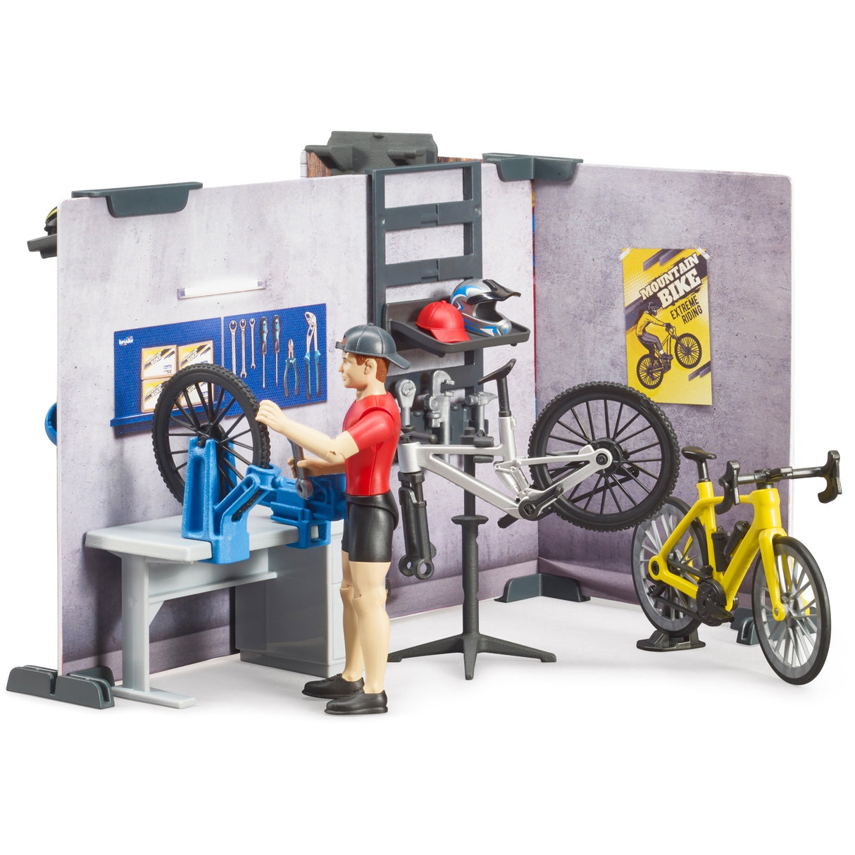 Bruder bworld cykelbutik legefigur (63120)