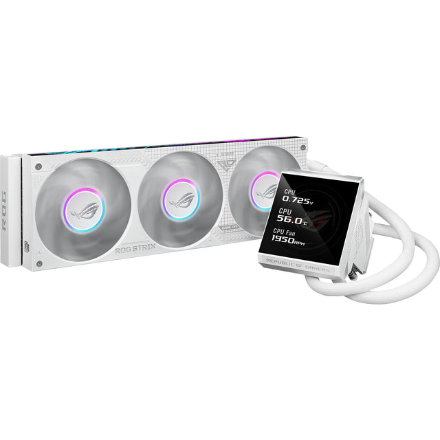 Asus ROG Strix LC IV 360 ARGB LCD-vandkøling (hvid, 4-benet PWM)