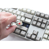 Ducky origin vintage, tastatur (grå, us layout, cherry mx blue, hot swap, pbt double-shot keycaps)