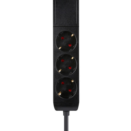 Neomounts DS22-840BL6 skrivebordsstik med klemme og USB-C- og USB-A-porte - hurtigopladningsstik (sort)