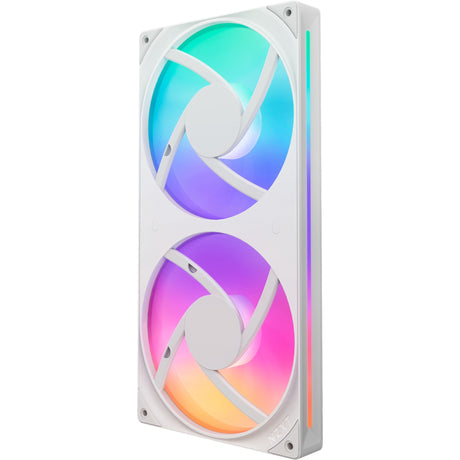 Nzxt f280 rgb core case blæsere (hvide, 2 stk, 280 x 140 x 26 mm)