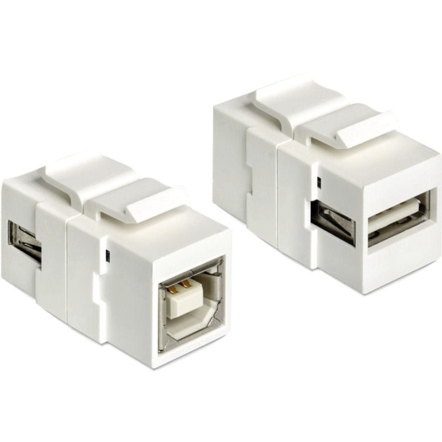 Delock keystone-modul USB 2.0 A til USB 2.0 B-forbindelse (til keystone-holdere med 19,2x14,9 mm)