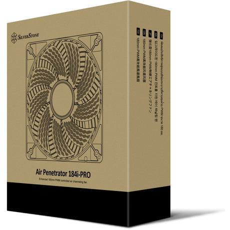 Silverstone air penetrator 184i pro case ventilator (sort, 180 x 180 x 32 mm, pwm)