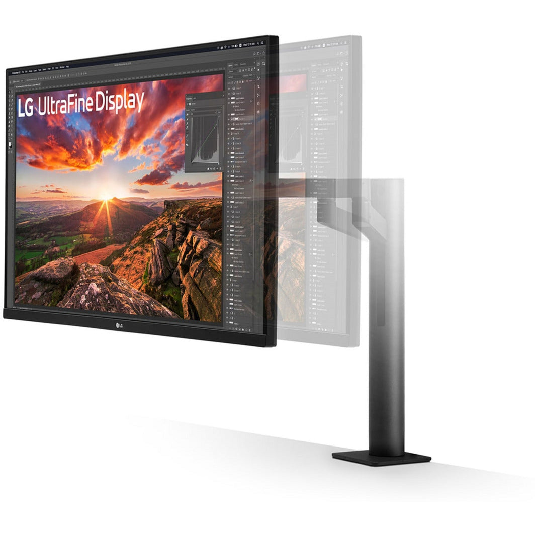 LG Ergo IPS-skærm med USB Type-C 31.5 4K UHD (sort, 2x HDMI, 1x Display Port)