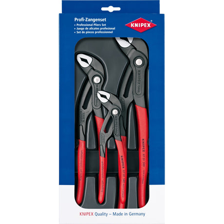 Knipex cobra sæt 00 20 09 v02 tangsæt (rød, 3-delt)