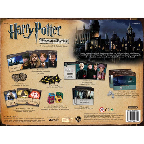 Usaopoly harry potter og slaget ved Hogwarts - engelsk brætspil