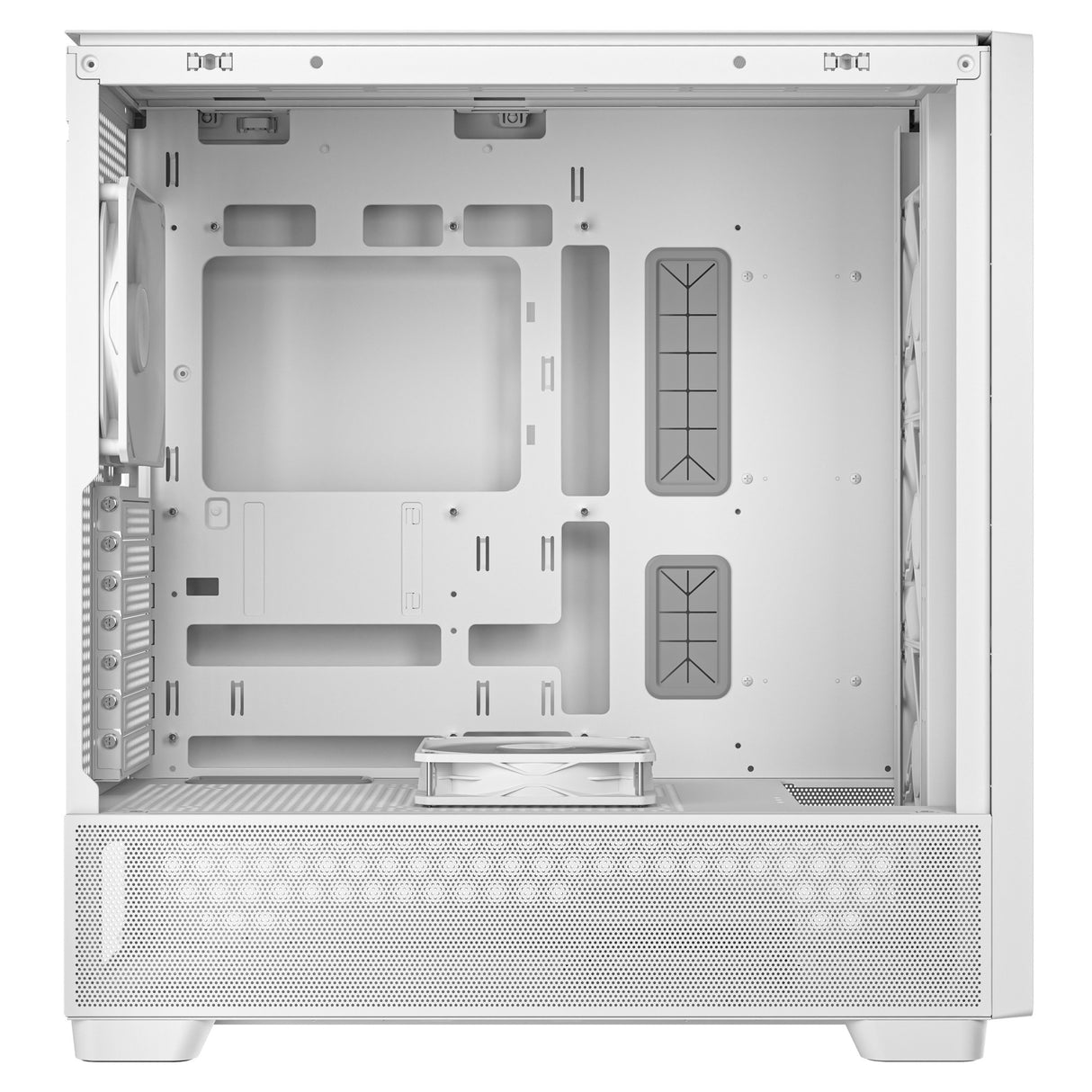 Antec flux midi tårnhus (hvid | 2x USB-A | 1x USB-C | hærdet glas)
