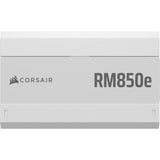 Corsair rm850e (2025) hvid modulær 850 watt strømforsyning (hvid, 1x 12v-2x6, 2x pcie)