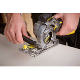 Stanley fatmax 650w multi-materiale sav håndrundsav (gul sort, med etui)