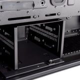 Silverstone sst-sed1-b midi tårnhus (sort | 2x USB-A | 1x USB-C)