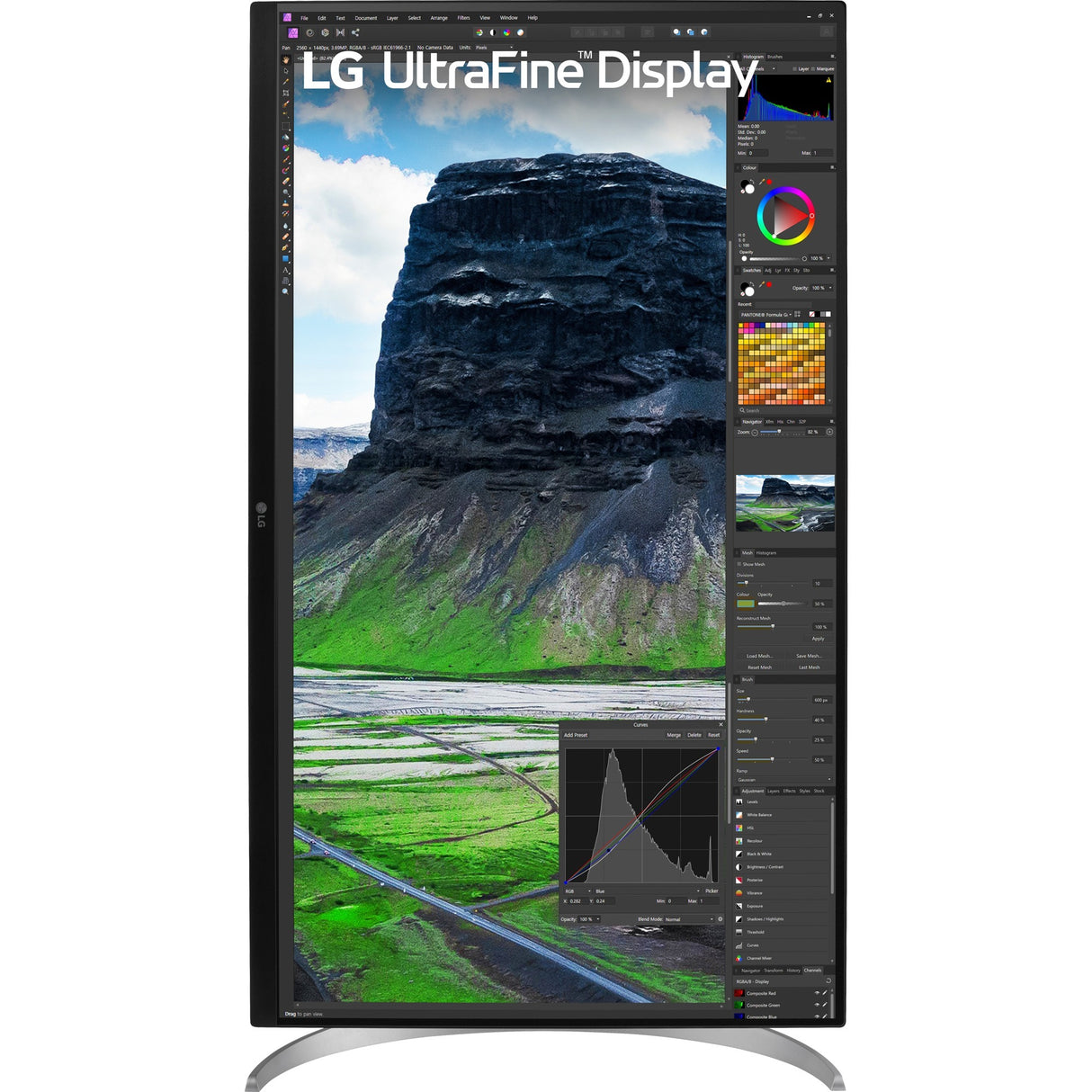 LG Ultrafine 32UQ850V-W 31,5 4K UHD-skærm (hvid, 2x HDMI, skærmport, 2x USB-A, USB-B, USB-C)