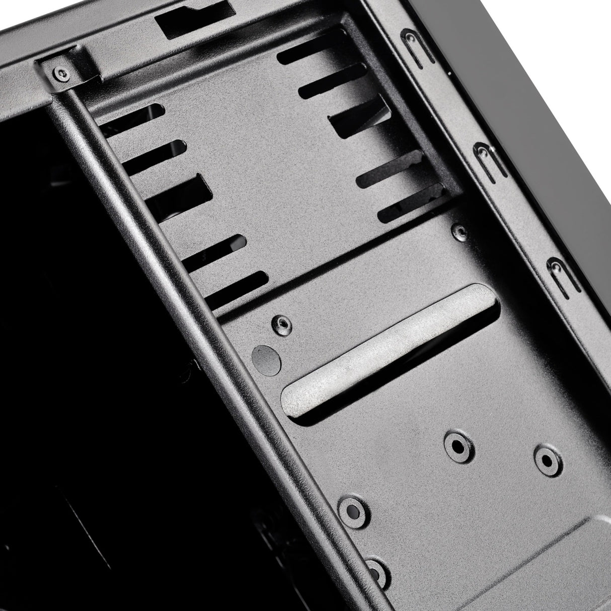 Silverstone sst-ps13b midi tårnhus (sort | 2x USB-A)