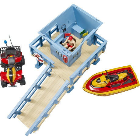 Bruder bworld rescue brigade station spille figur (62780)