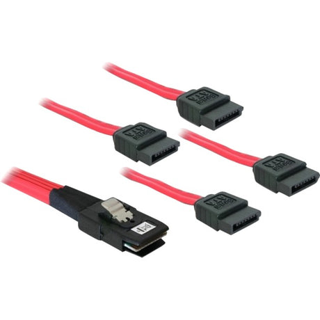 Delock mini SAS 36-pin han > 4x SATA 7-pin adapter (rød, 1 meter)