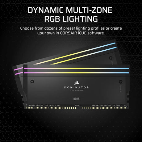 Corsair dominator titanium ddr5 lighting enhancement kit ledverlichting (zwart, cmplekit2)