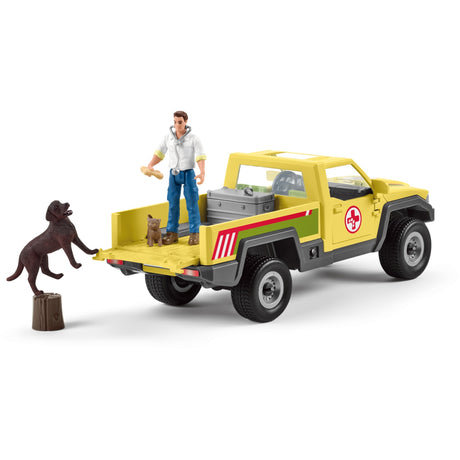 Schleich farm world play figur sæt dyrlæge besøg på farmen