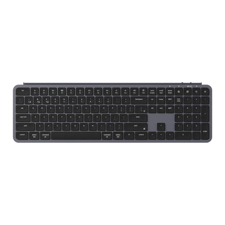 Keychron b6 pro-k1 tastatur (sort, us-layout (qwerty), saksekontakter, 100%, abs, 2,4 ghz | bluetooth 5.2 | usb-c)