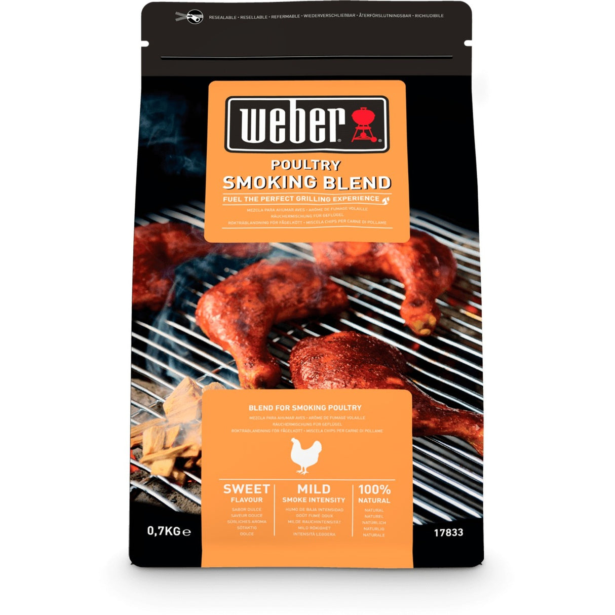 Weber rygende fjerkræblanding rygechips (700 g)