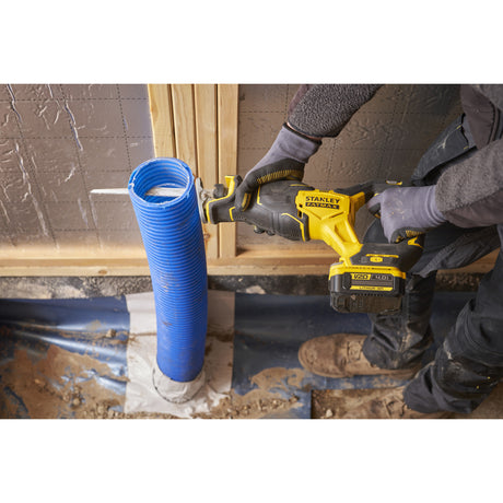 Stanley fatmax v20 18v borstelloze reciprozaag (zwart geel, accu en oplader niet inbegrepen)