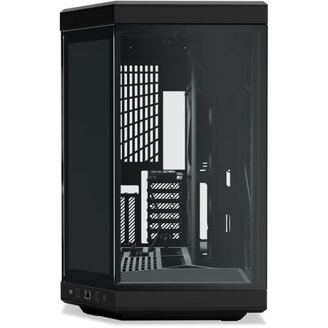 Hyte y70 touch infinite midi tårnhus (sort | 2x USB-A | 1x USB-C | hærdet glas)
