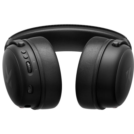 Mchose v9 trådløst over-ear gaming headset (sort, pc laptop playstation switch smartphone, 2,4 g bluetooth kabelført type-c)