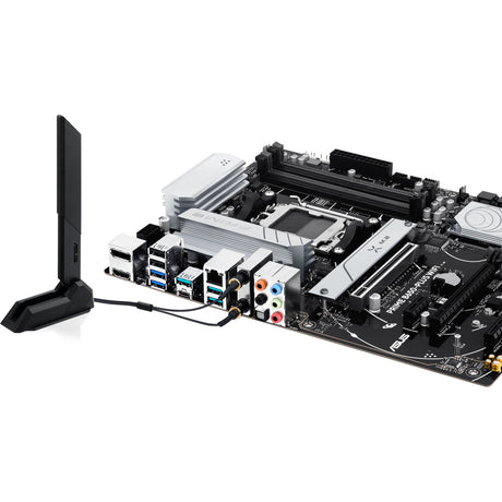 Asus Prime B650-Plus WiFi Socket AM5 bundkort (sort sølv, RAID, 2,5 GB-LAN, WiFi 6e, BT 5.3, lyd, ATX)