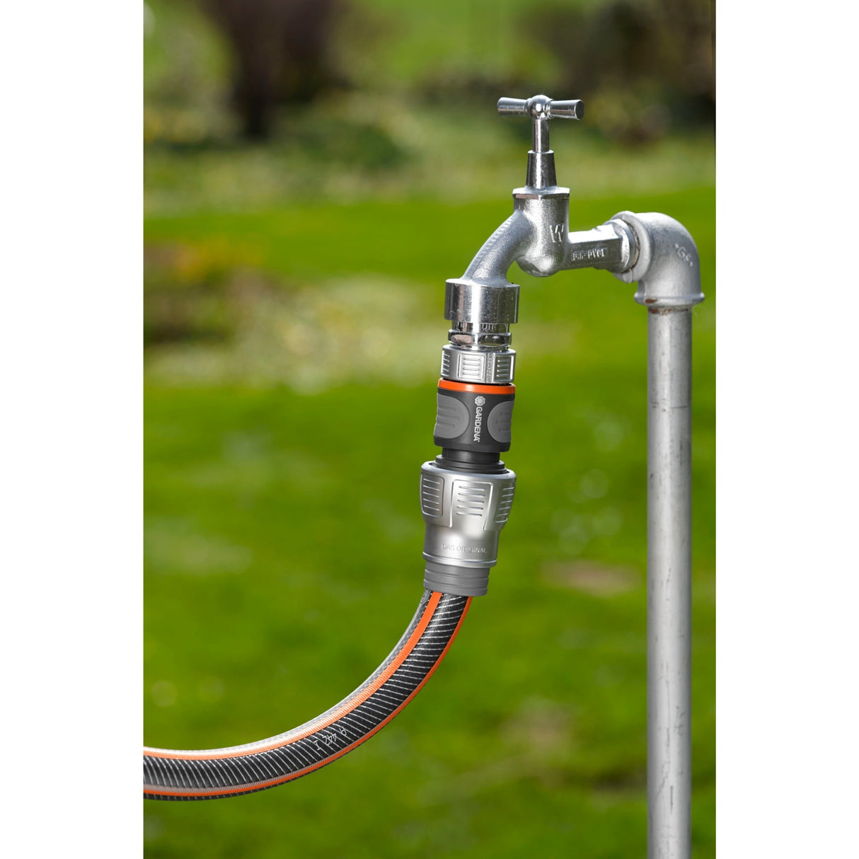 Gardena premium slangetilslutning 19 mm (3 4 ) (grå sølv, 18256-20)