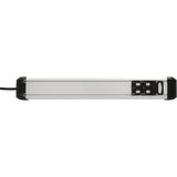 Brennerstuhl premium-alu-line strømskinne 6-vejs kontaktstik (3x 2-vejs omskiftelig)