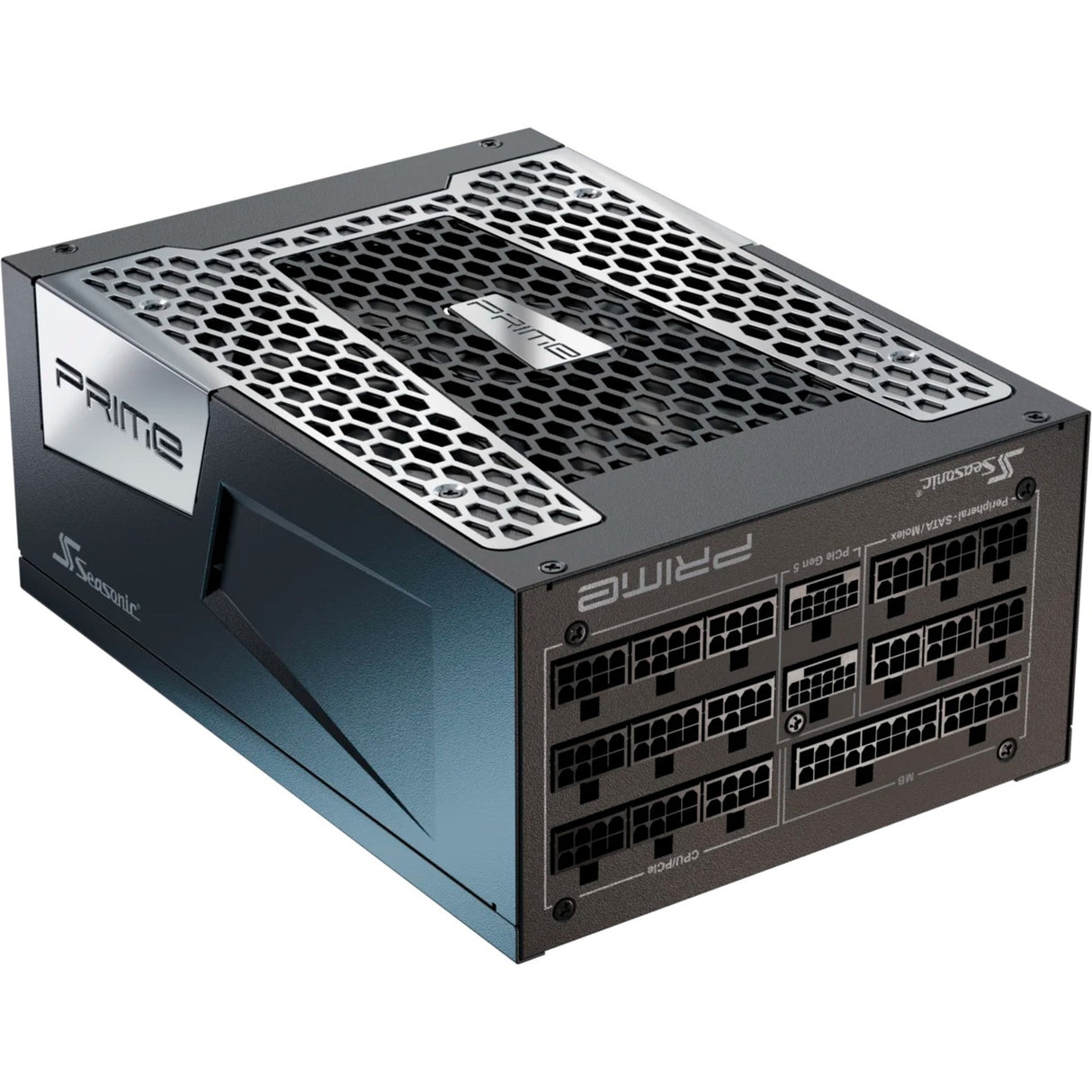 Seasonic prime px-2200 modulær 2200 watt strømforsyning (4x 12vhpwr, 4x pcie)