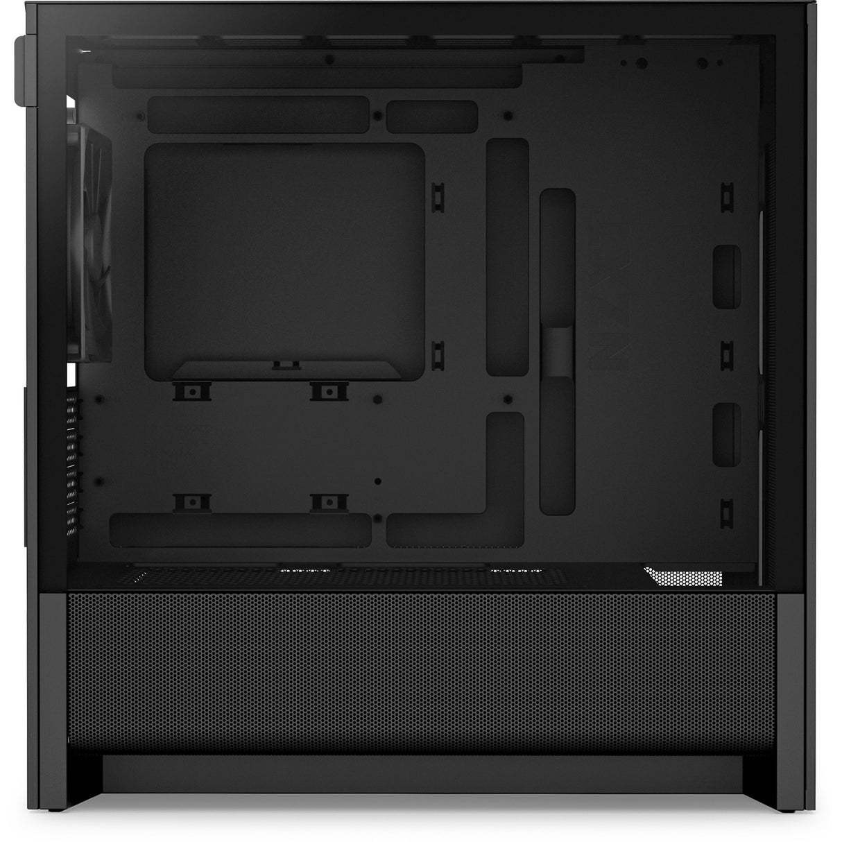 Nzxt h3 flow midi tårnhus (sort (mat) | 1x USB-A | 1x USB-C | hærdet glas)