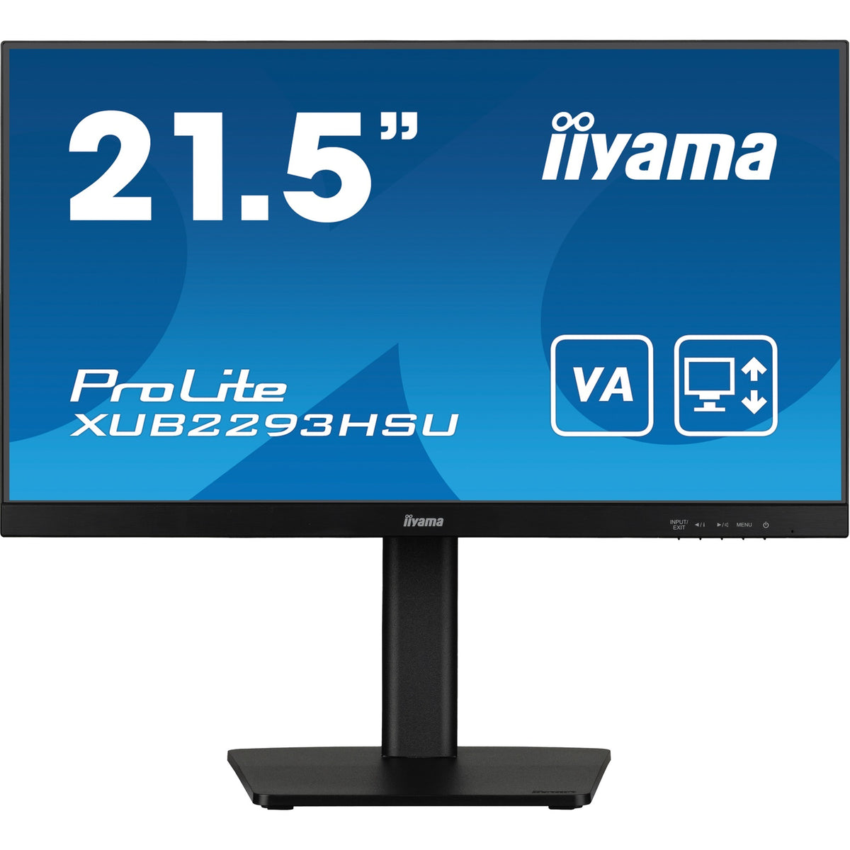 Iiyama prolite xub2293hsu-b7 21.5 skærm (sort, HDMI, skærmport, 2x USB-A, USB-B)