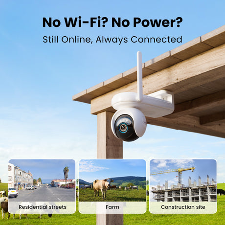 Reolink g650 + solar panel 3 beveiligingscamera (wit, 2k, 4mp, 4g lte)
