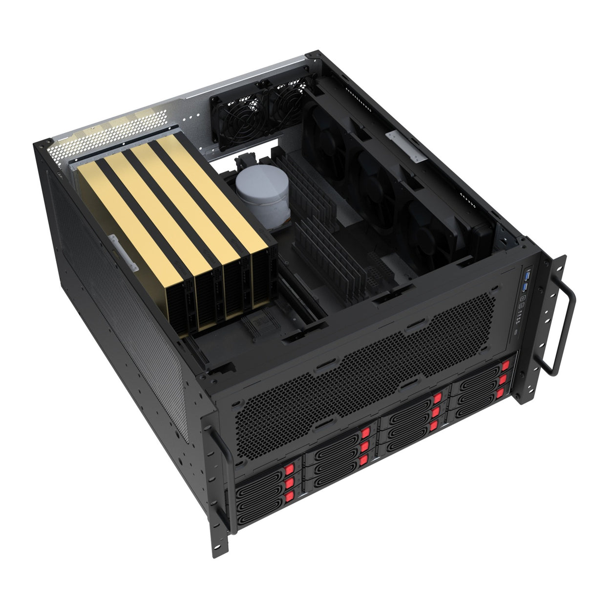Silverstone rm61-312, rack, serverkabinet (sort | 6u)