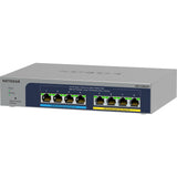 Netgear 8-ports multi-gigabit (2.5G) ultra60 poe++ ethernet plus switch ms108eup (grå)