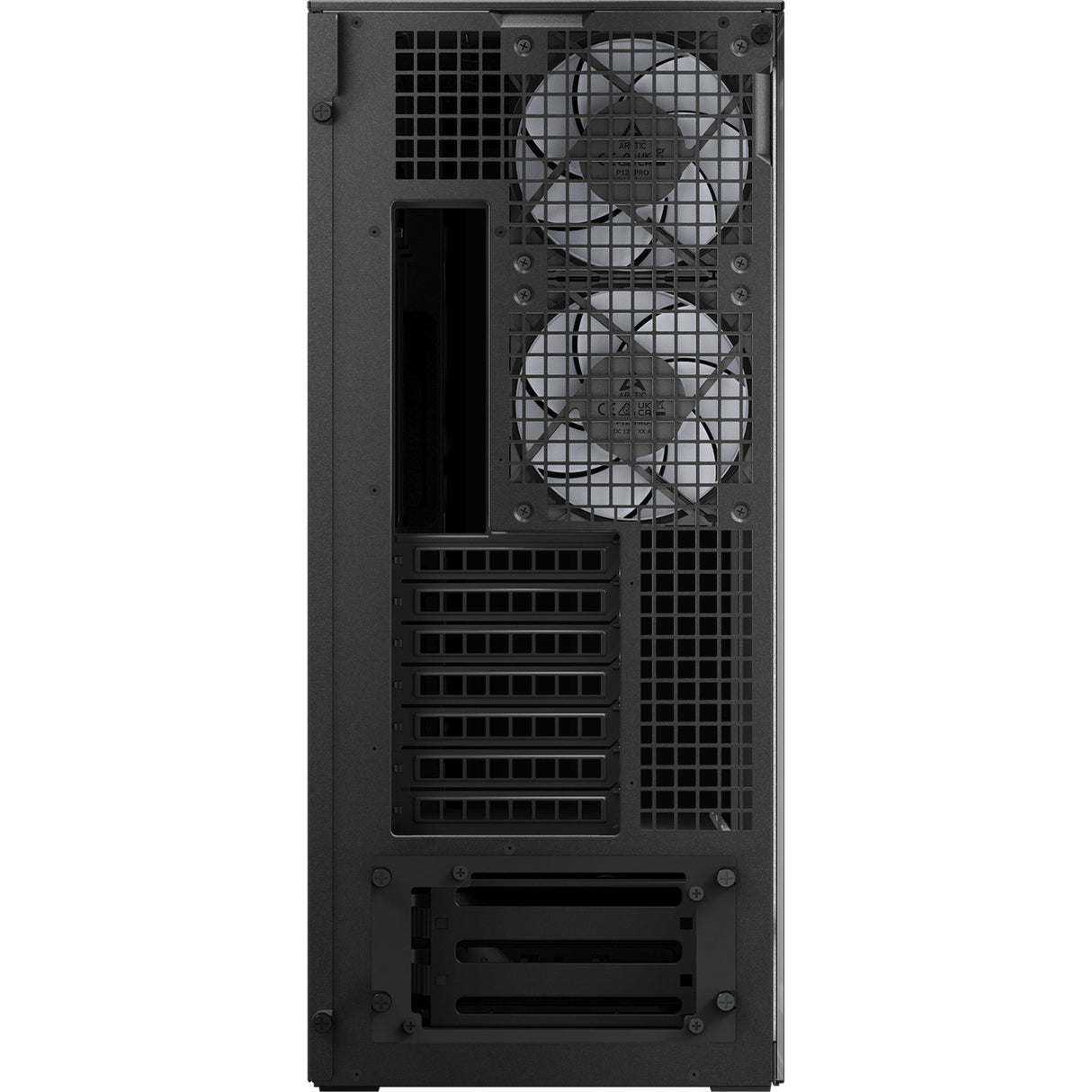 Arctic xtender vg midi tårnhus (sort | 2x USB-A | 1x USB-C | RGB | hærdet glas)
