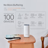 Tp-link deco p9 mesh router (hvid, 2 stykker, 2,4 GHz 5 GHz dual-band)