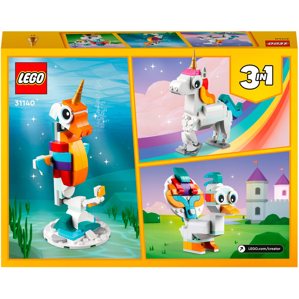 Lego creator 31140 3i1 magisk enhjørning