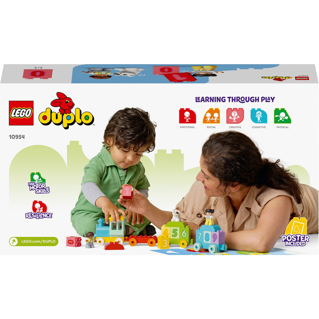 Lego duplo - taltog - lære at tælle byggelegetøj (10954)