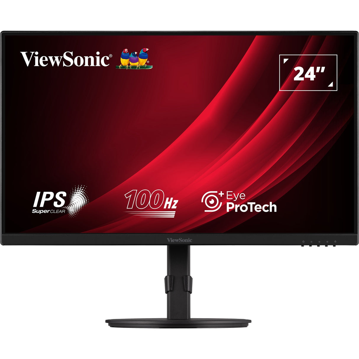 Viewsonic vg2408a 24 skærm (sort, 1x HDMI, 1x skærmport, USB-C, USB-A, lyd, 100 Hz)