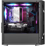 Silverstone sst-fah1mb-pro midi tårnhus (sort | 3x USB-A | RGB | hærdet glas)