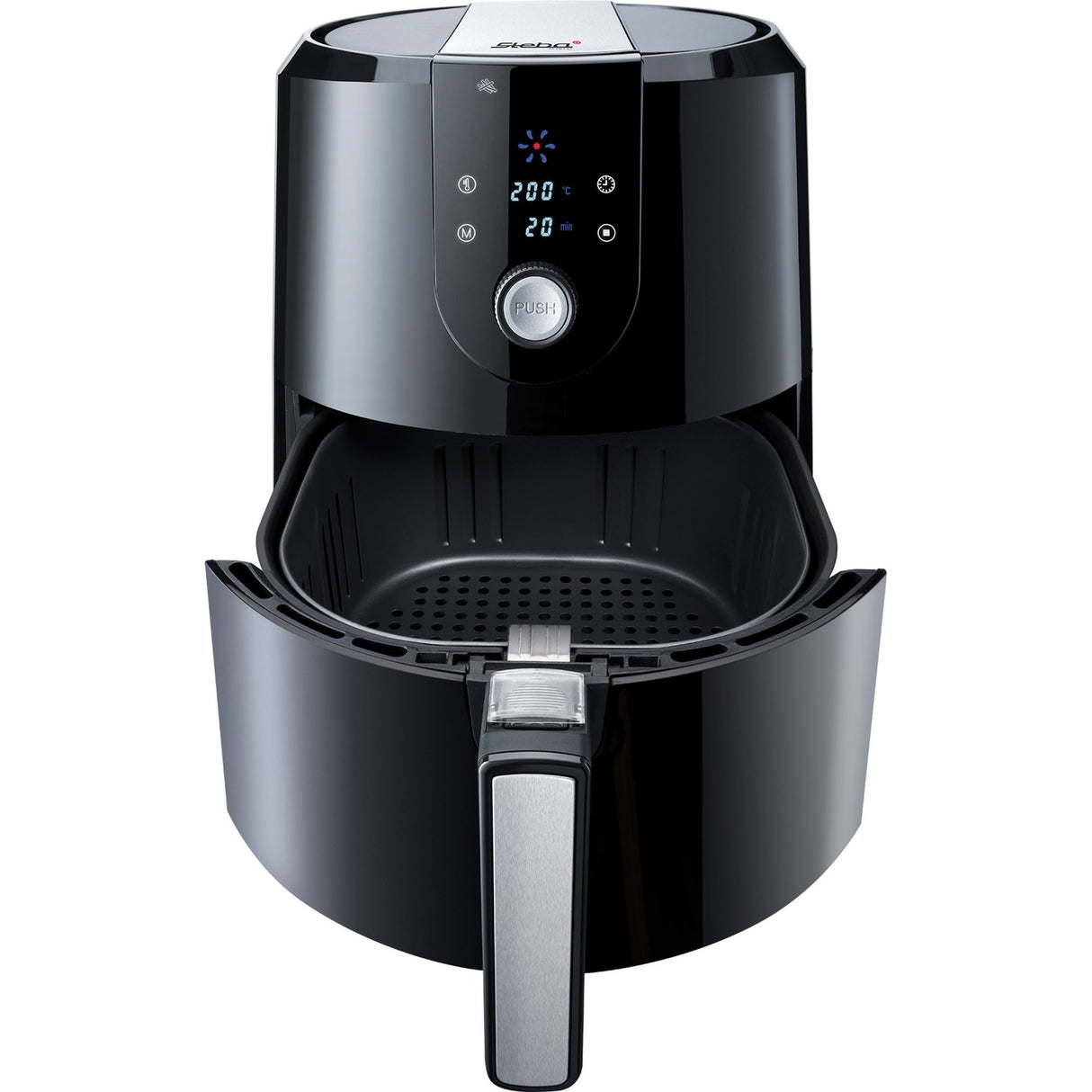 Steba HF 5000 XL varmluftsfrituregryde (sort rustfrit stål, 5,2 liter)