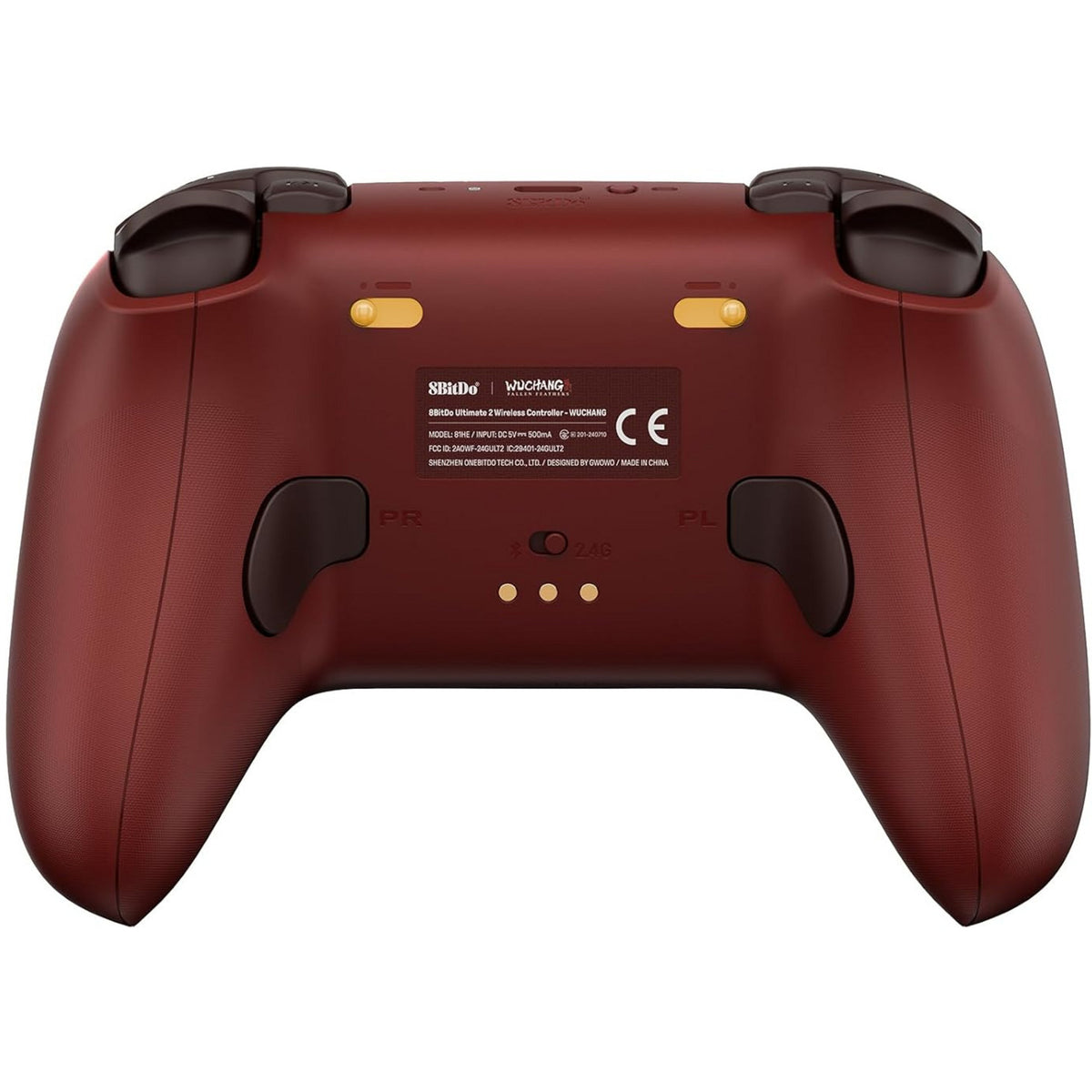 8bitdo ultimate 2 trådløs controller - wuchang: faldne fjer (mørkerød, 2,4 ghz bluetooth, usb, pc)